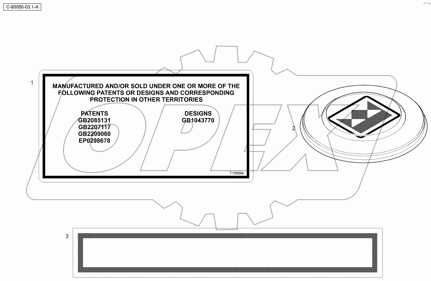  4067 93050 Decals - Miscellaneous