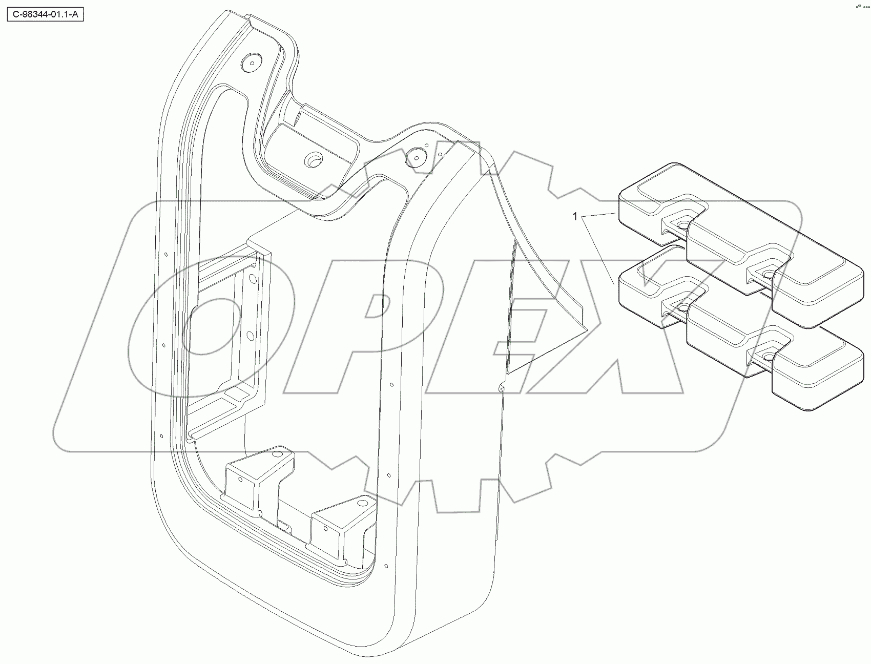  4067 98344 Double Counterweight Kit