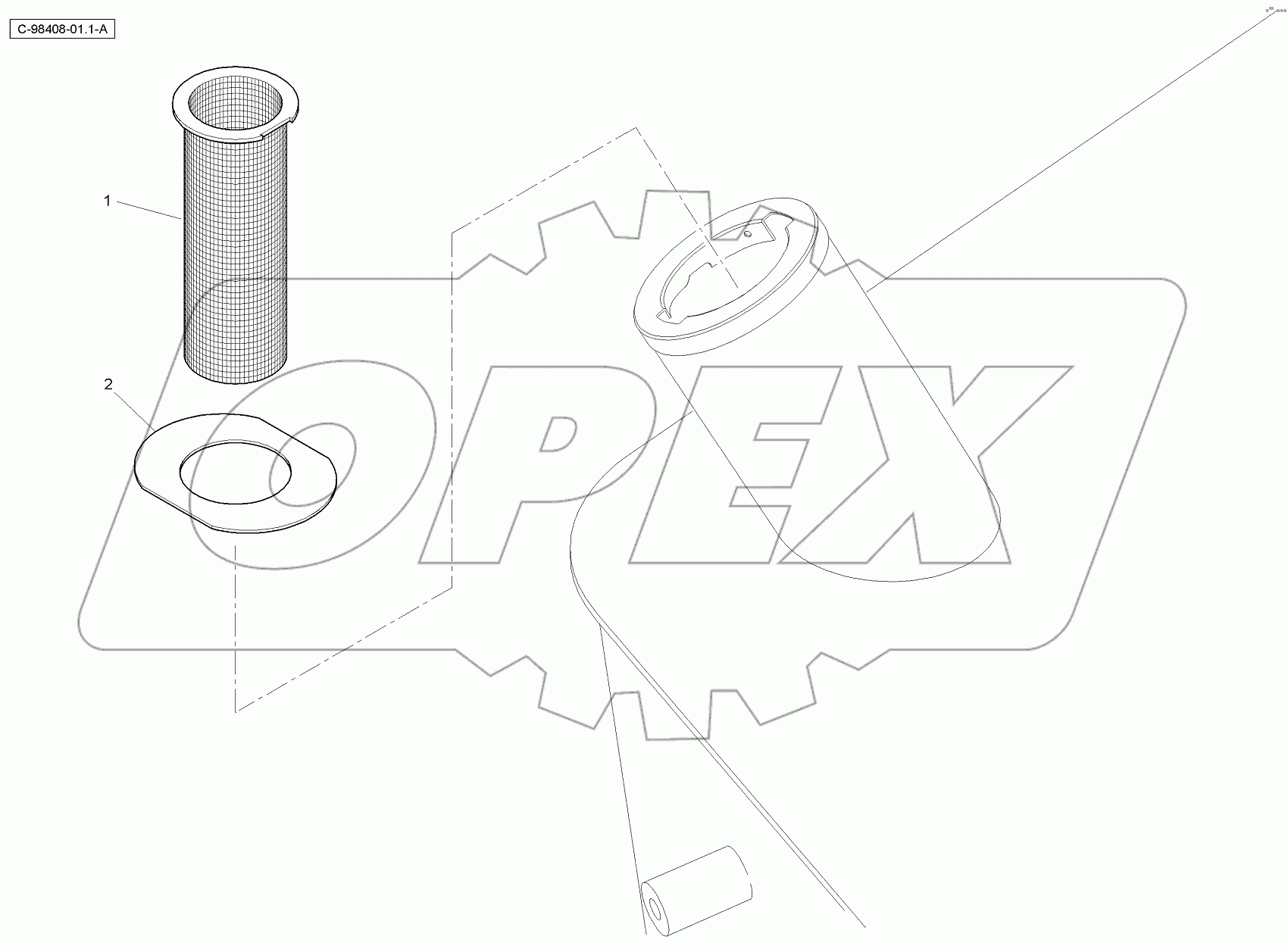  4067 98408 Fuel Strainer Kit