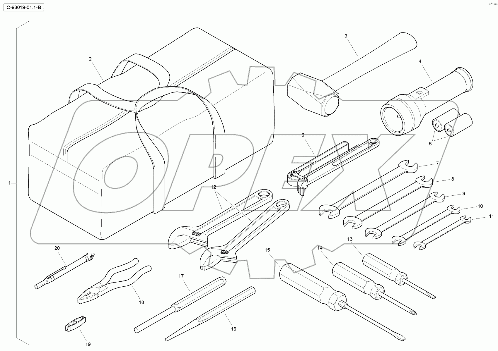  4067 98019 Service Tool Kit