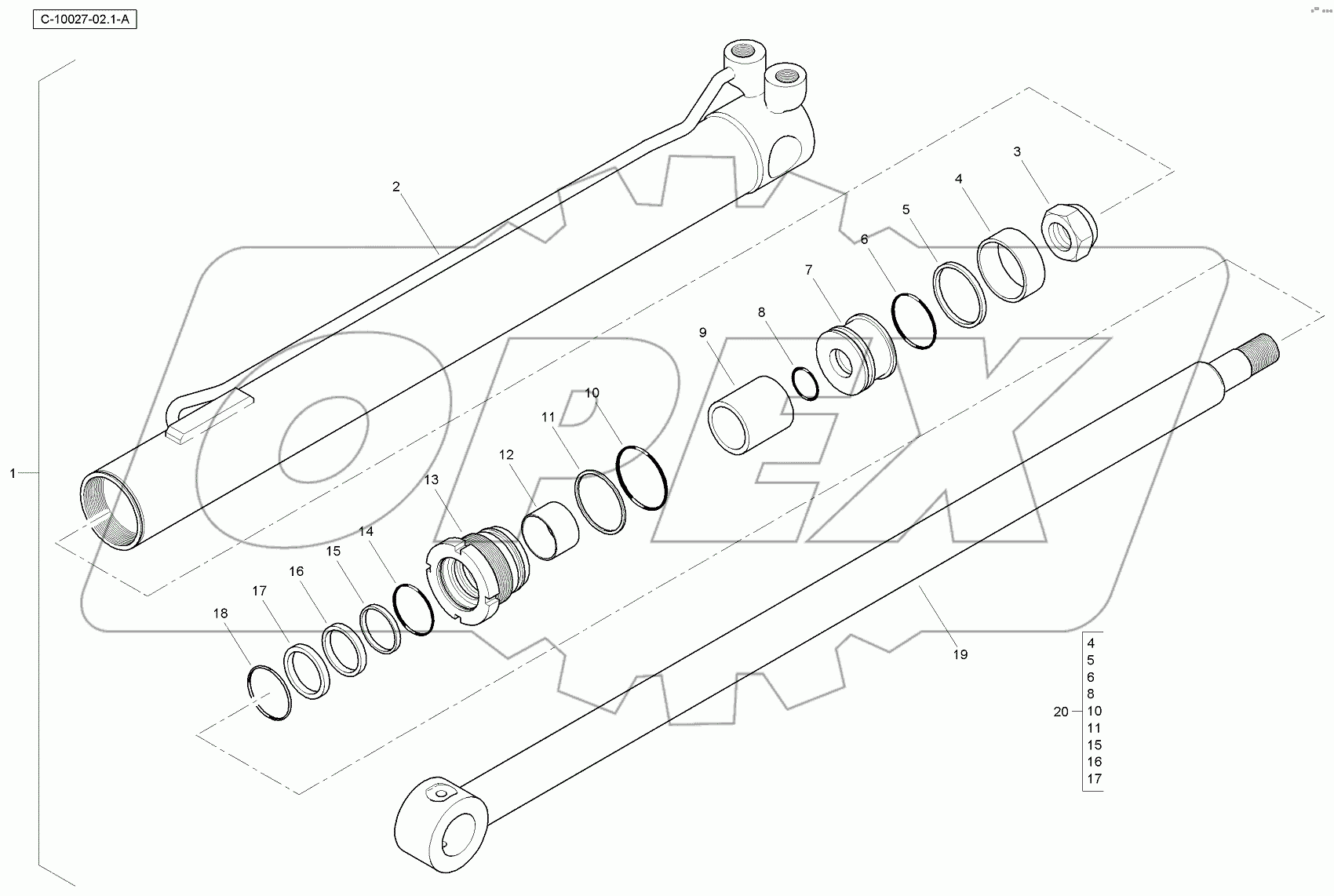  4067 10027 Stabilizer Cylinder