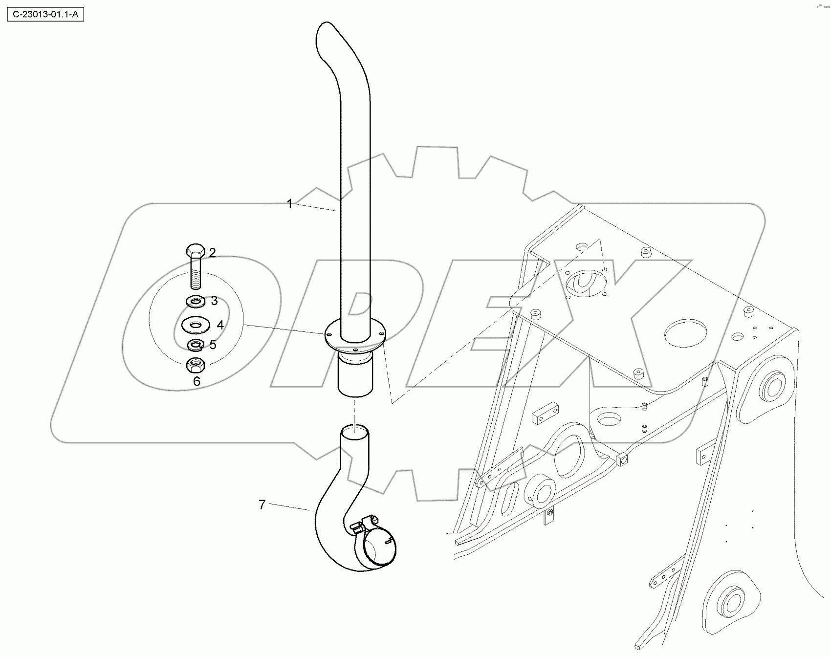  4067 23013 Exhaust System T4i