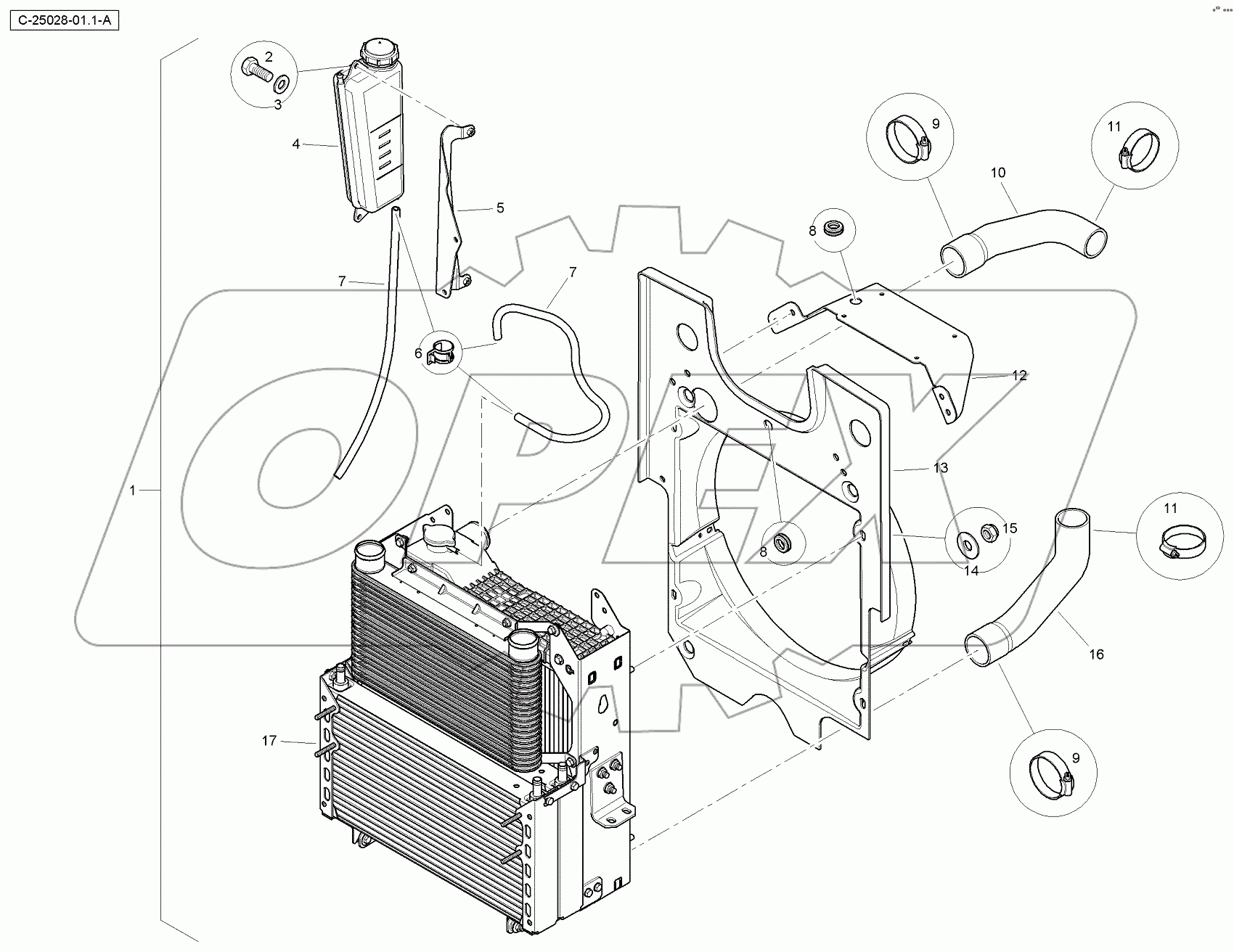  4067 25028 Radiator Assembly