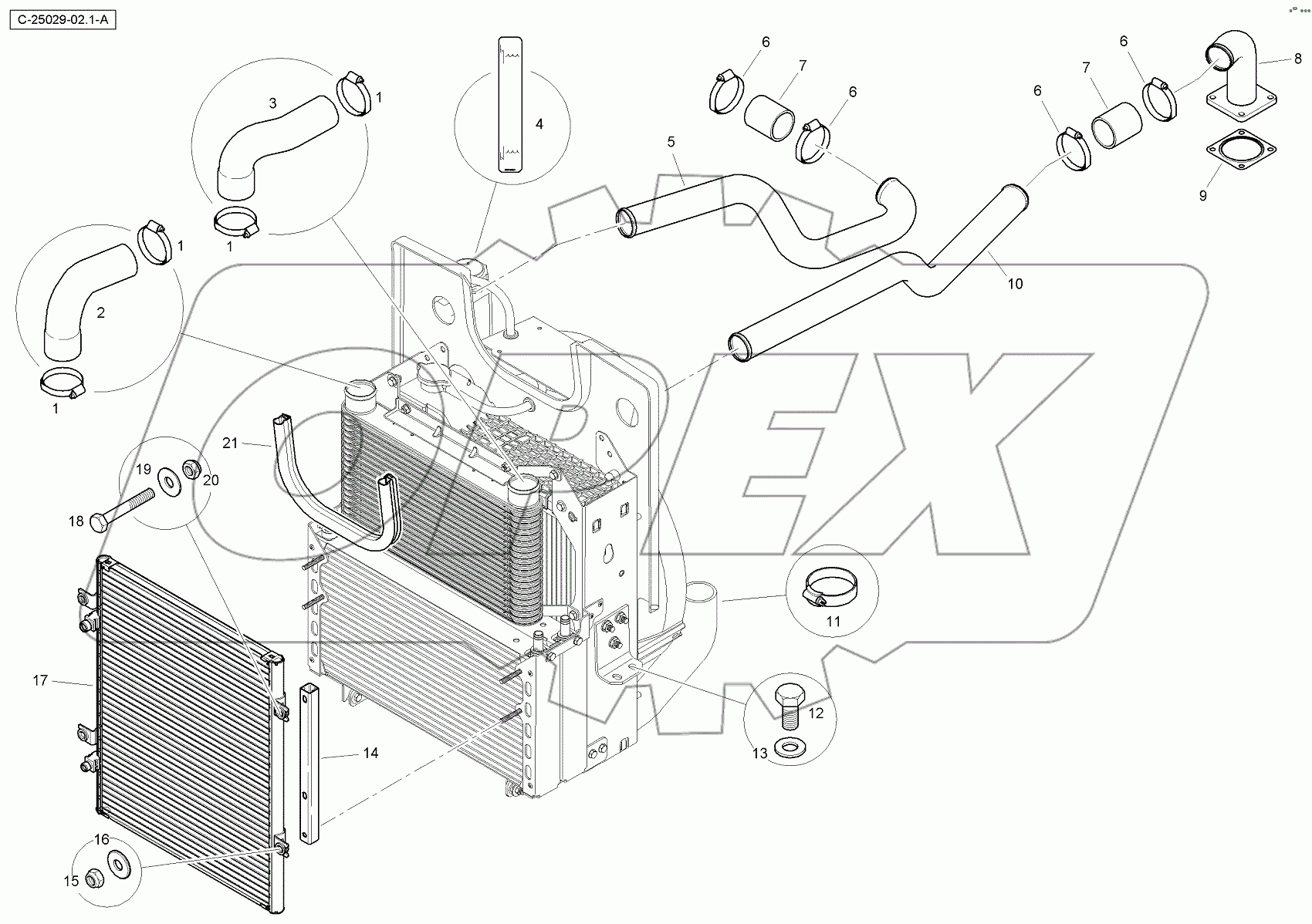  4067 25029 Charge Air Tubes