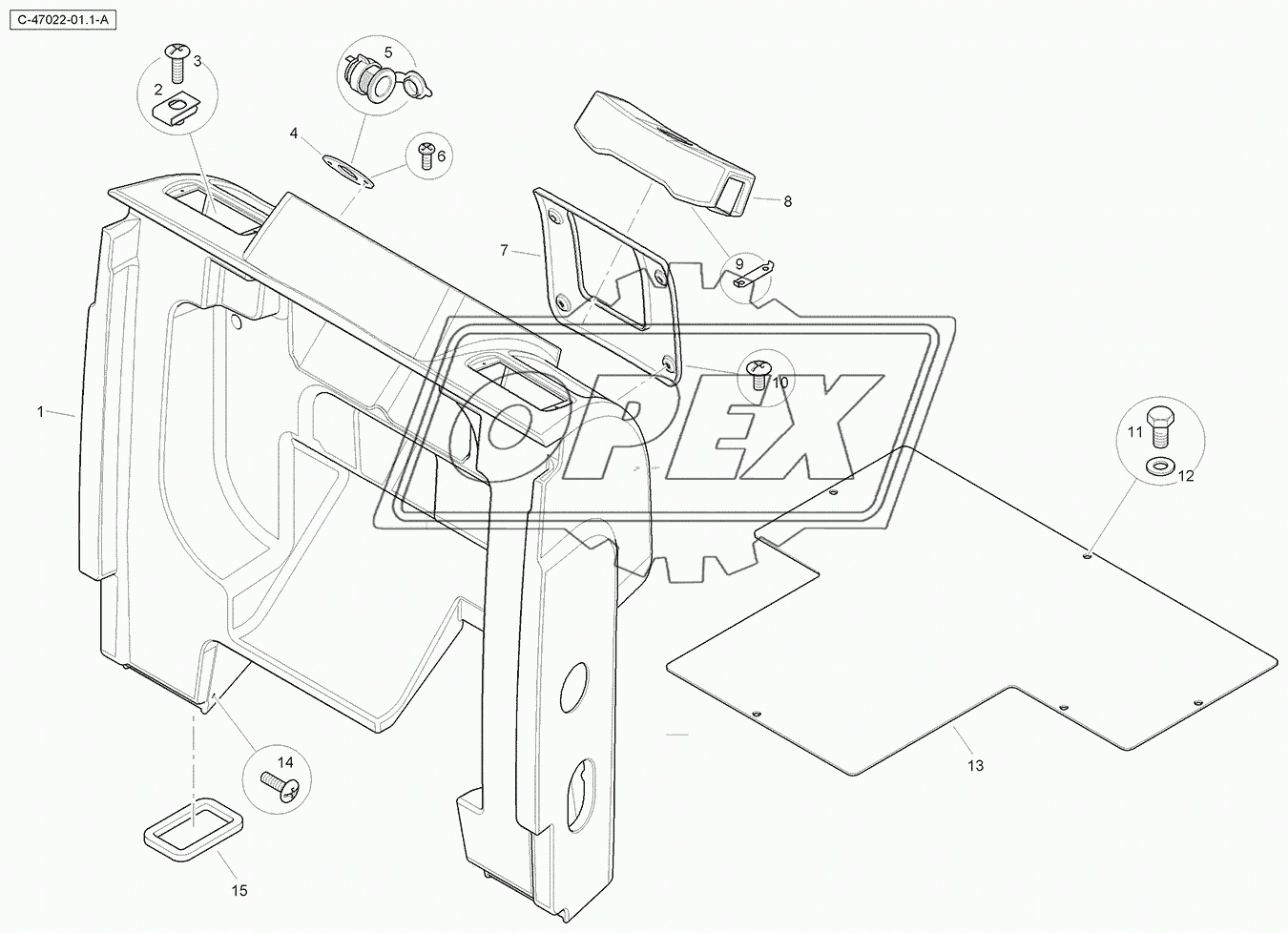 Cab Trim - Front Console