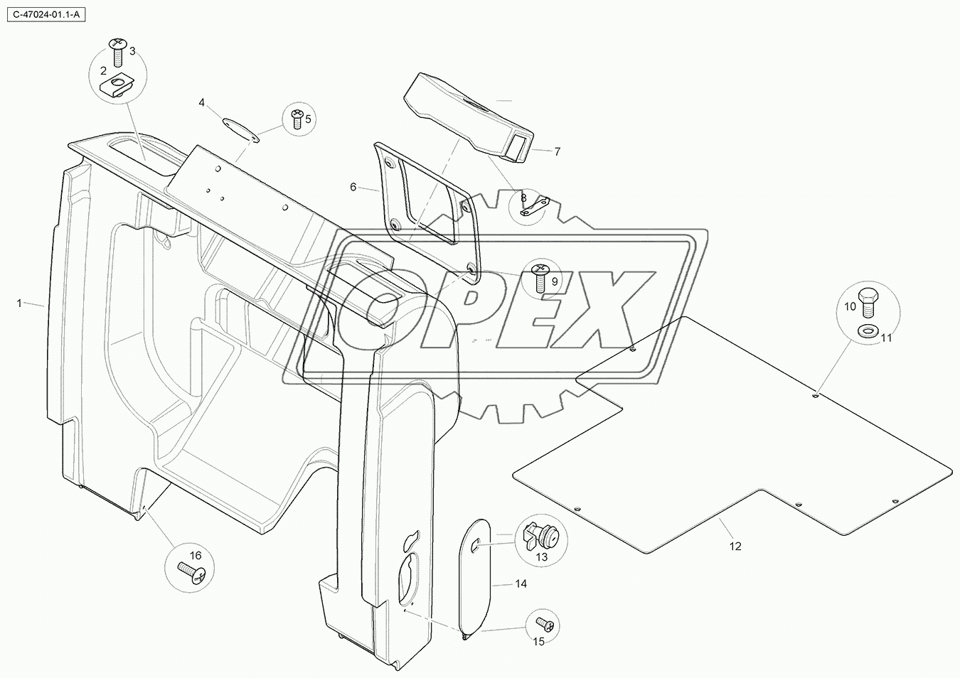 Canopy Trim - Front Console