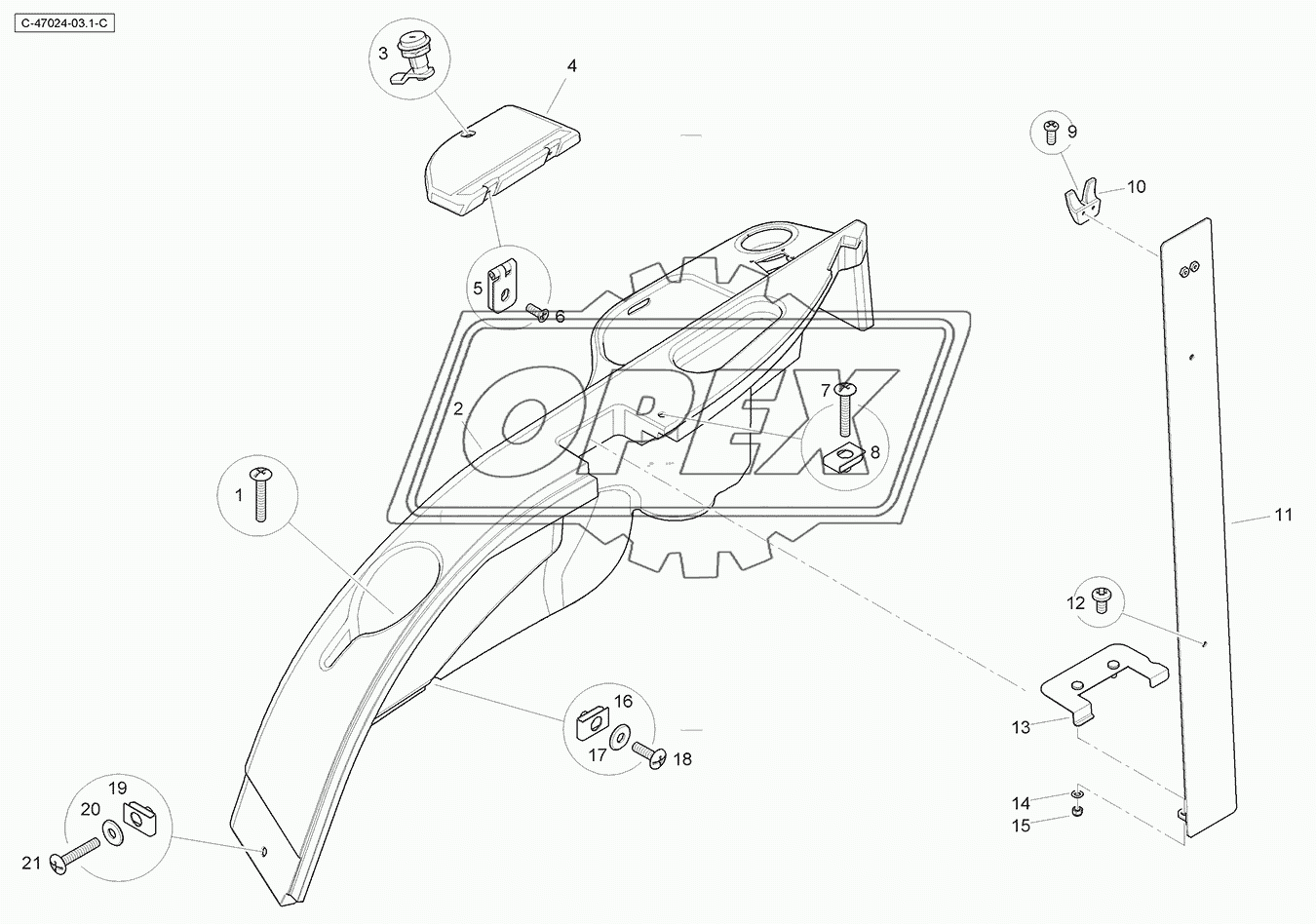 Canopy Trim - Side Console - Left Hand