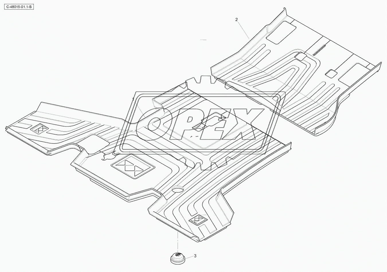 Floormat - Cab - Servo Controls