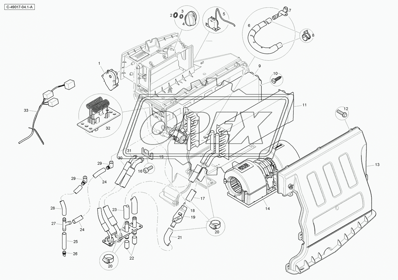 Heater - HVAC Assy