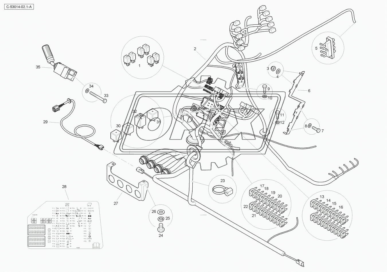 Electrics - Cab - Main Harness 2