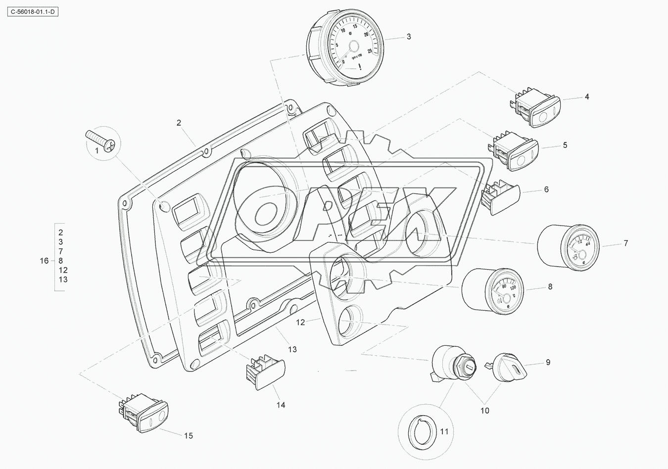 Side Console - Centremount - Cab