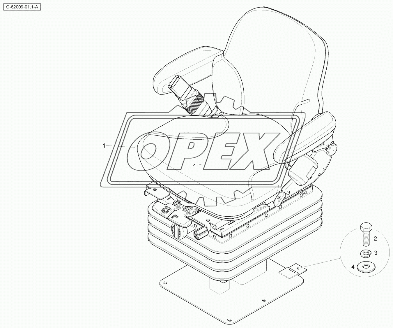 Seat - Fabric - Mechanical Suspension