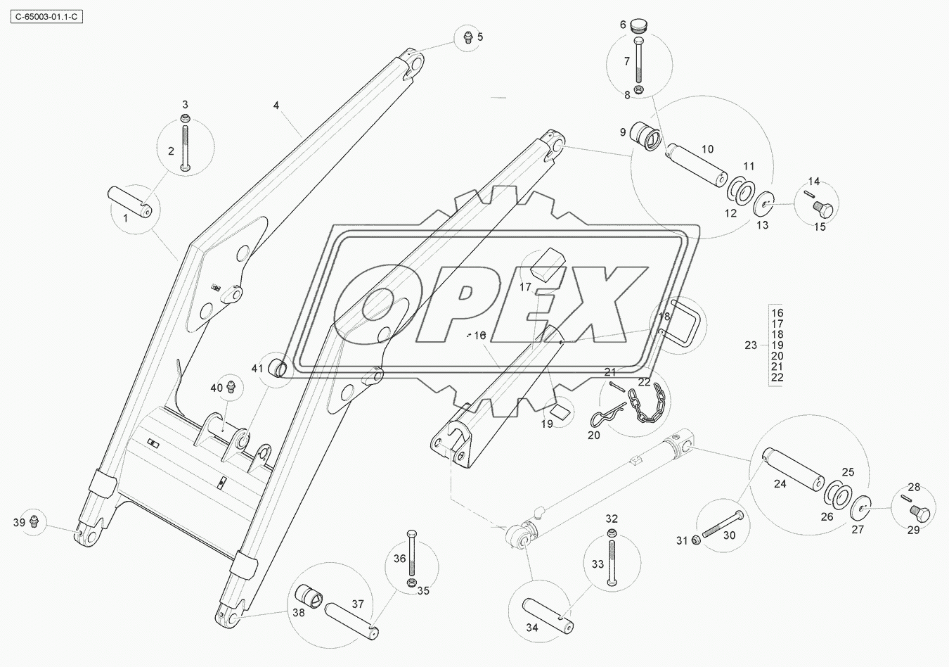 Loader Beam - White