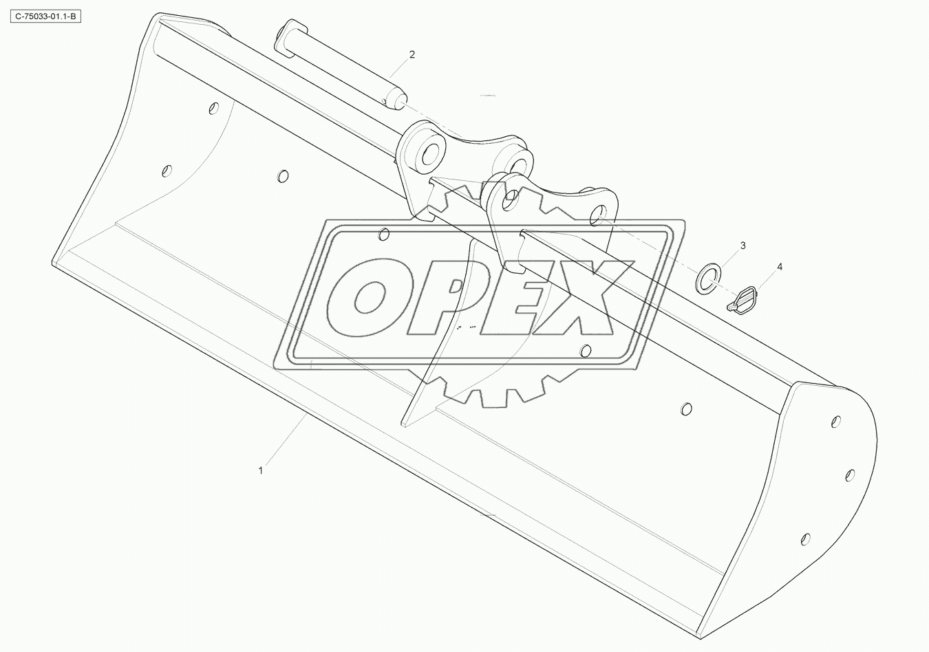 Digger Bucket - Ditch - 1800mm