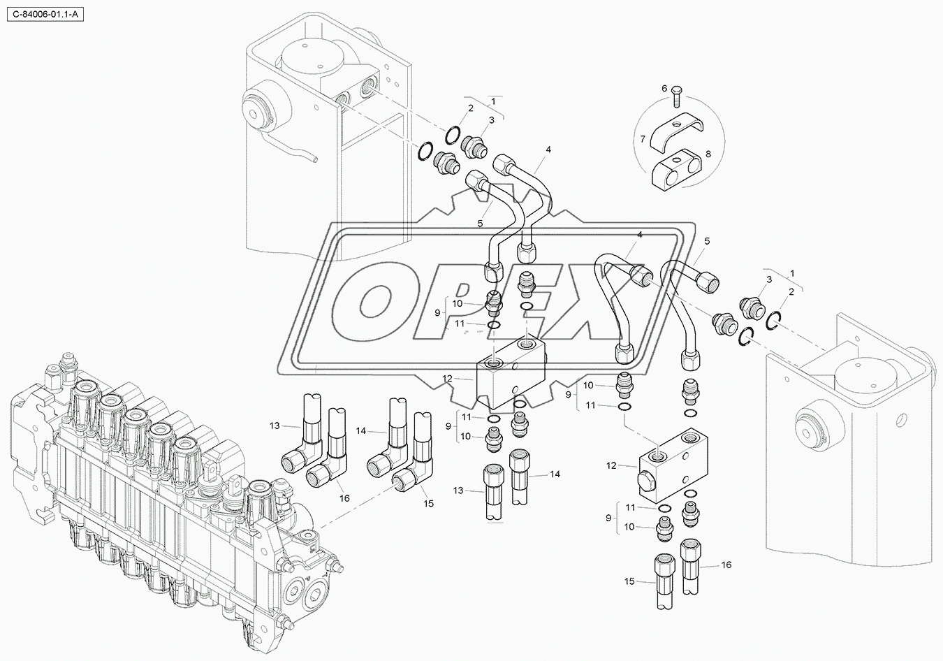 Stabiliser Hydraulics - Sideshift - with Lock Out