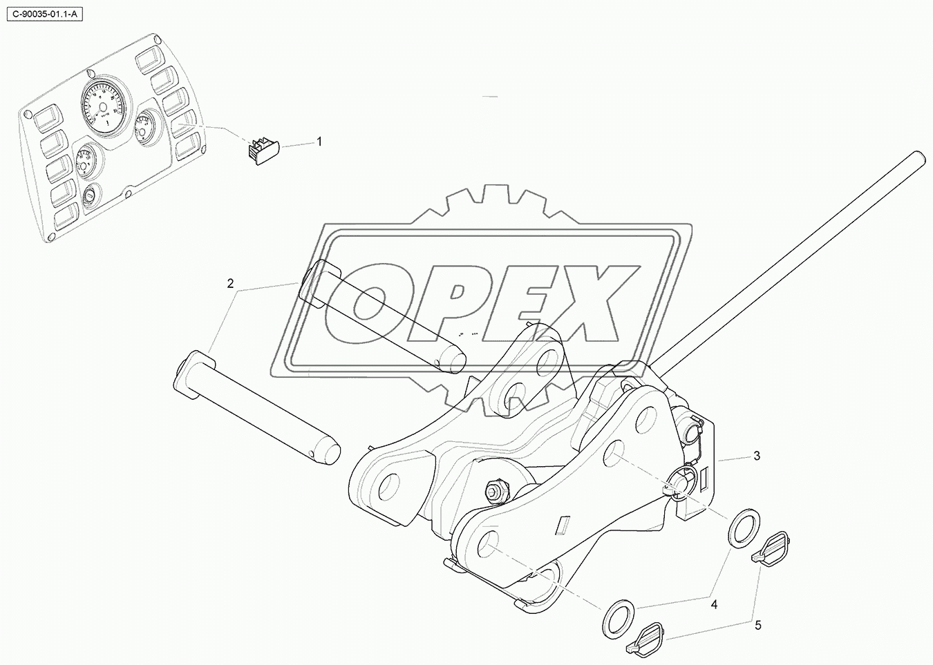 Digger Quick Attach - Mechanical
