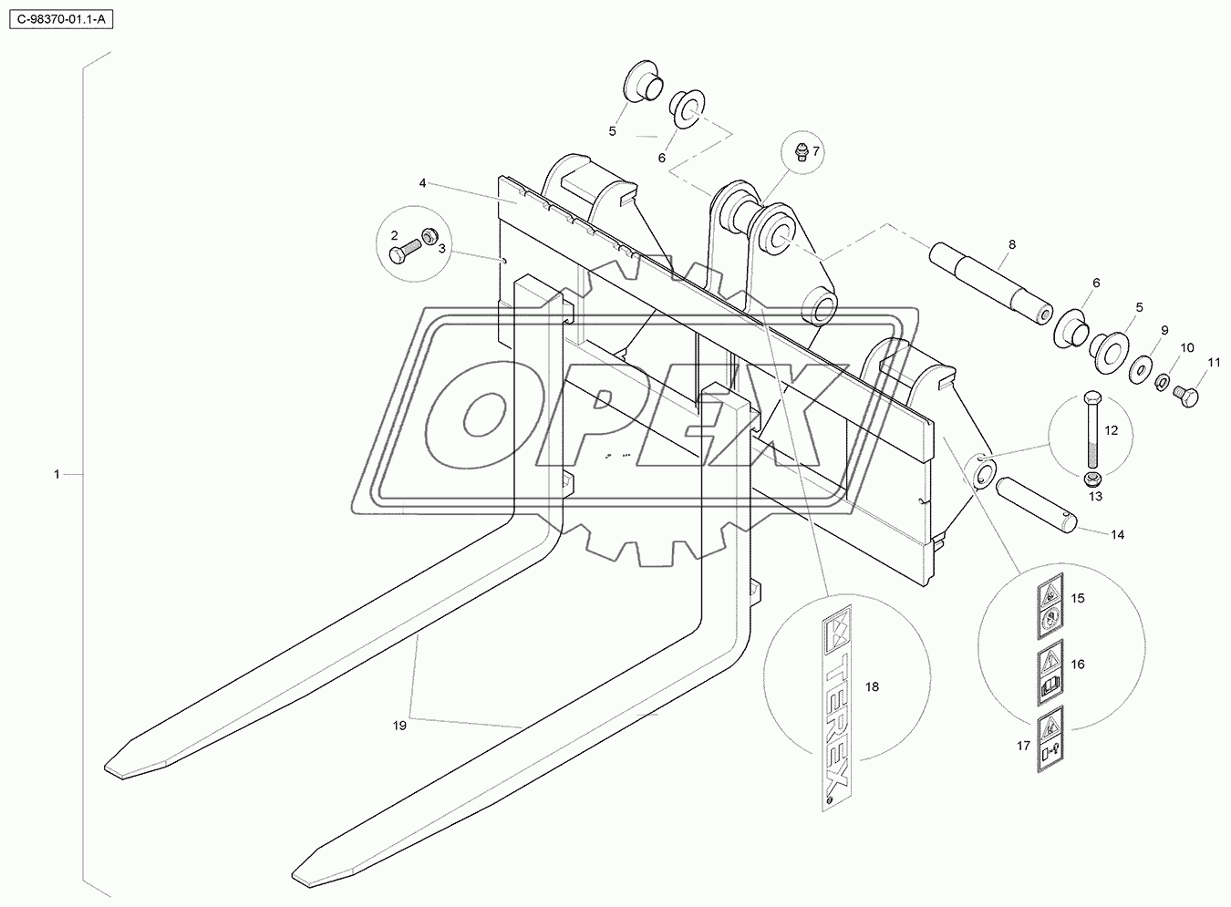 Pallet Fork - 1200mm