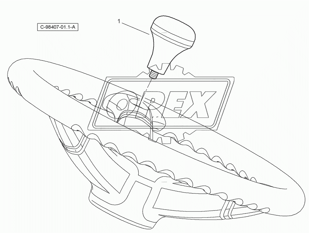 Spinnner Knob Kit - Steering Wheel