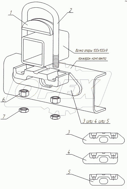 Хомуты 100х100