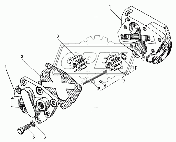 Масляный насос коробки передач