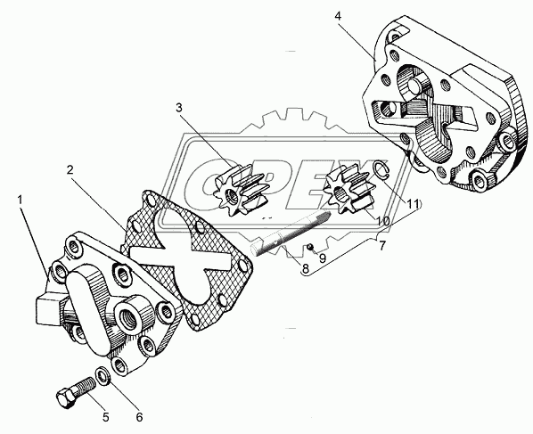 Масляный насос коробки передач