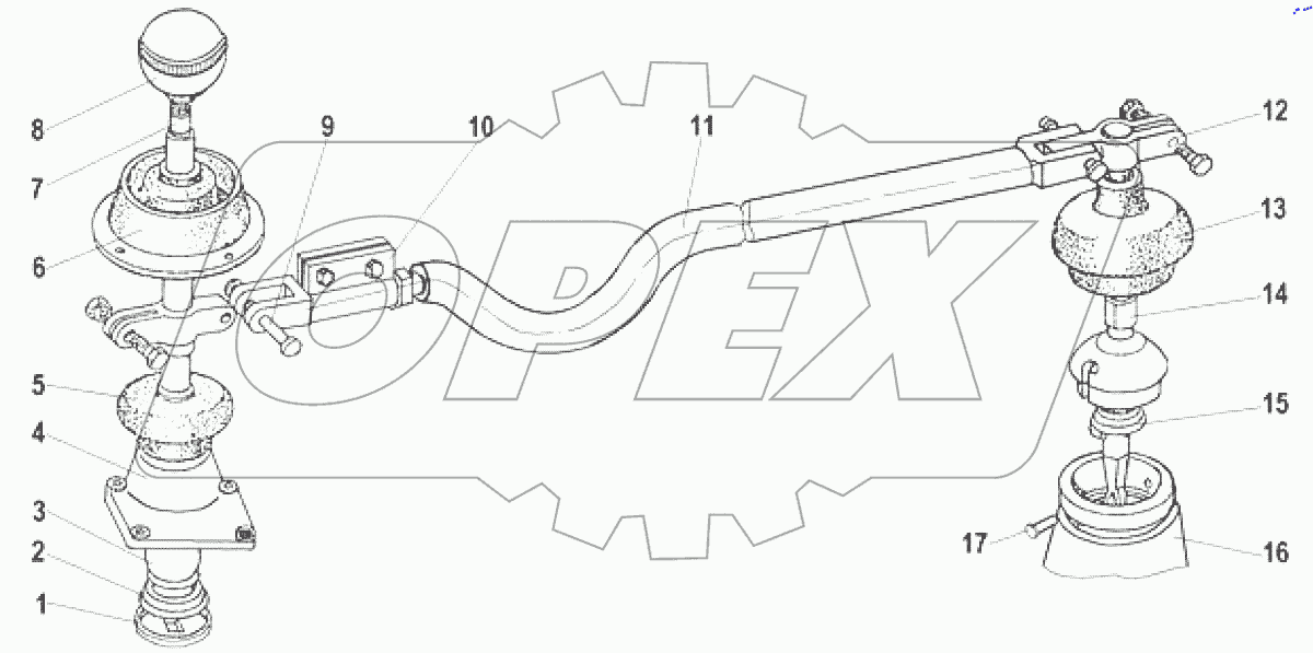  Привод управления механизмом переключения передач