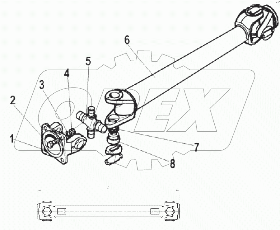  Вал карданный