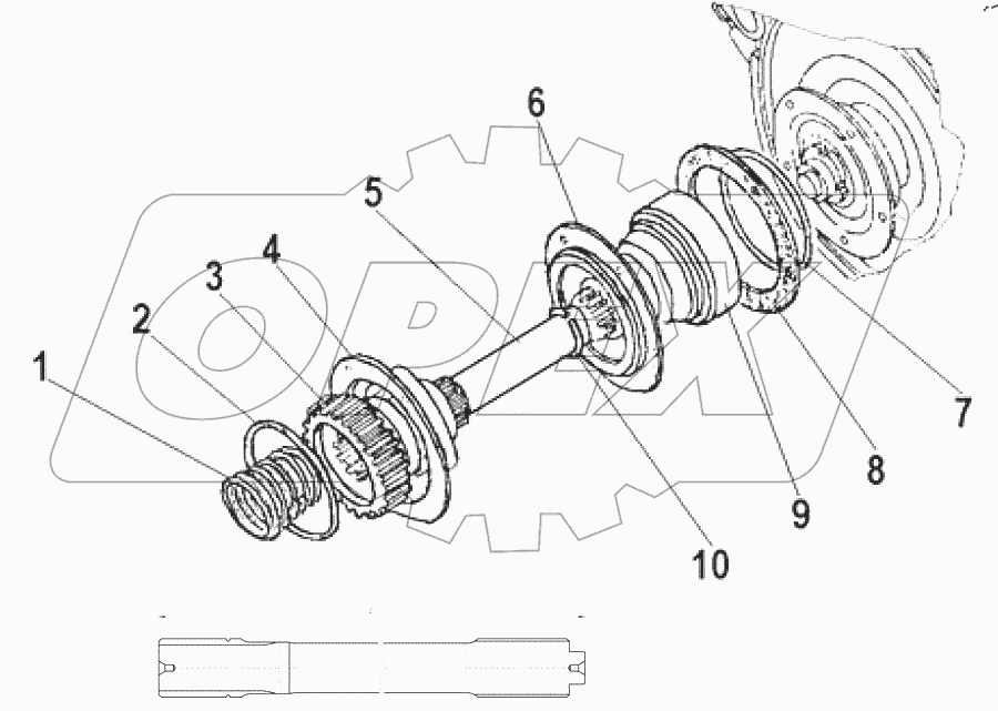  Муфты соединительные и полуоси