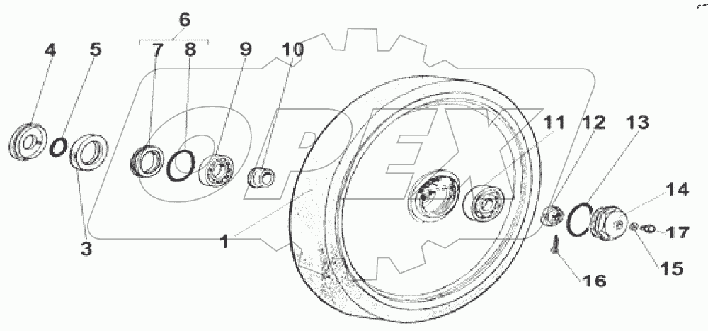  Каток опорный