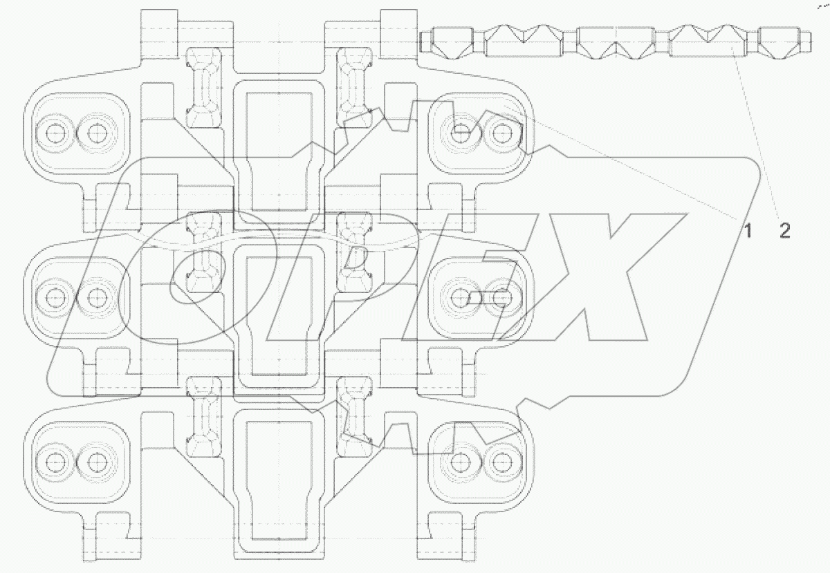  Гусеница РМШ (без уширителей)