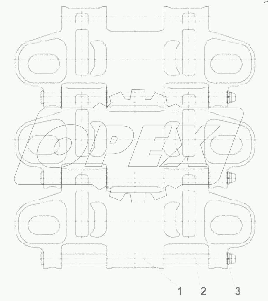  Гусеница ОШ (без уширителей)