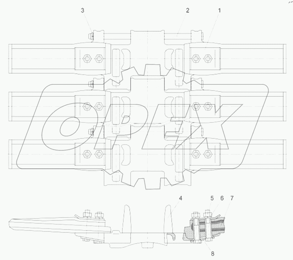  Гусеница ОШ с уширителями