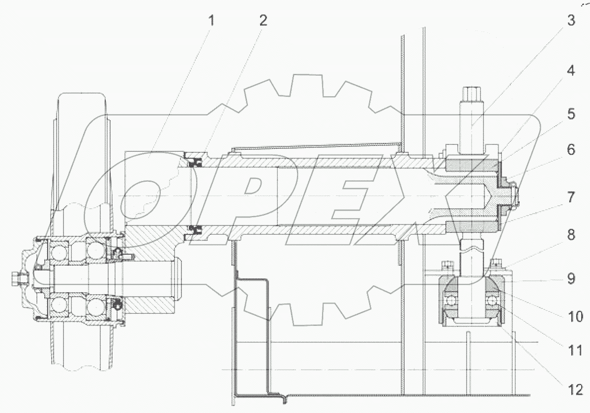  Механизм натяжения гусеницы
