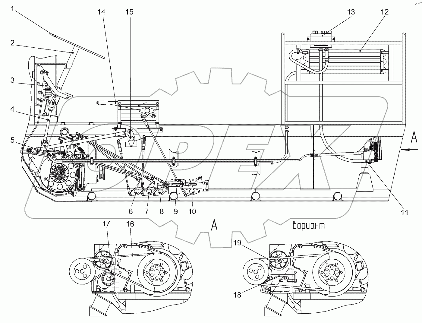  Привод управления фрикционами и тормозами