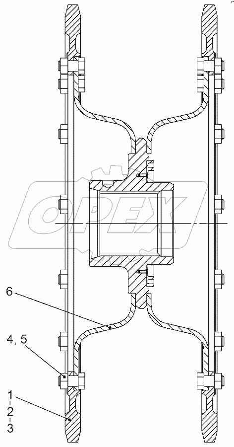  Колесо ведущее