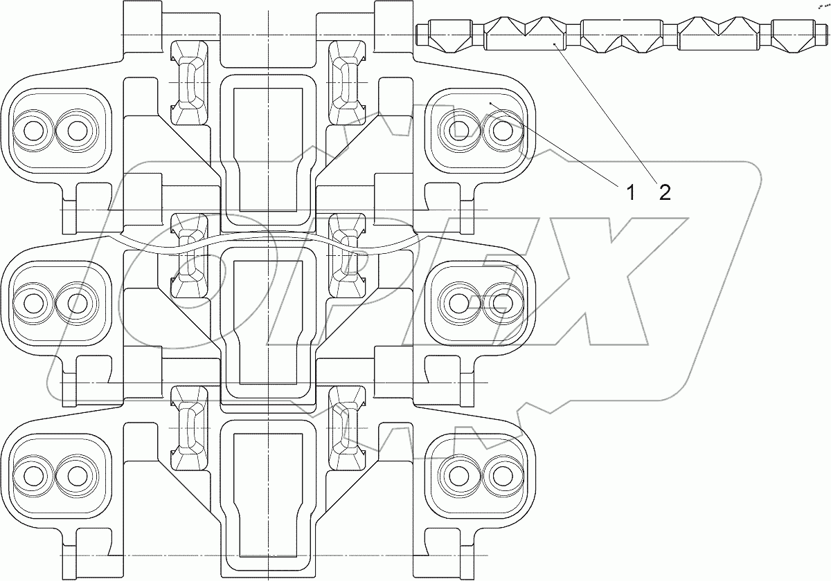  Гусеница РМШ (без уширителей)