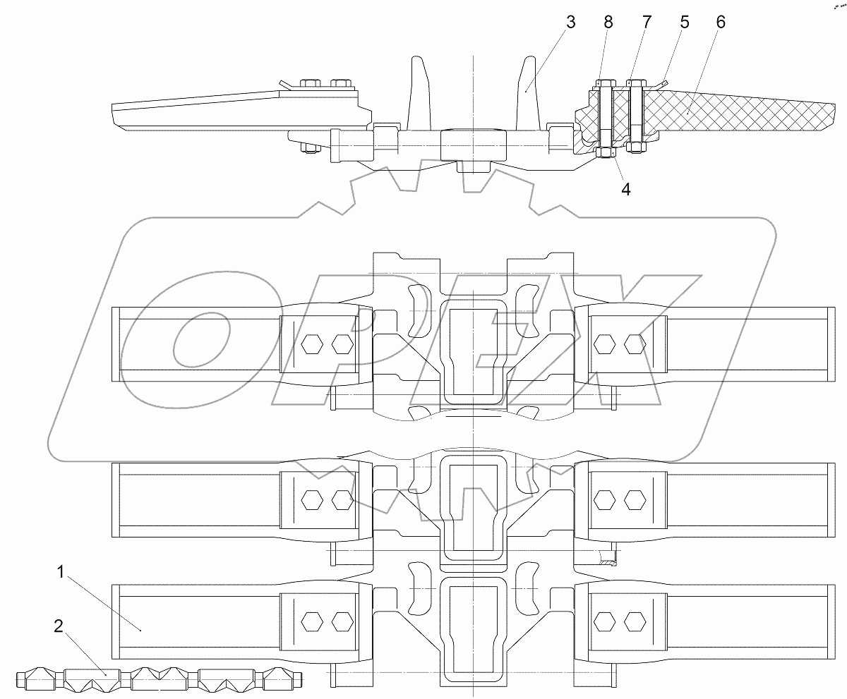  Гусеница РМШ с уширителями