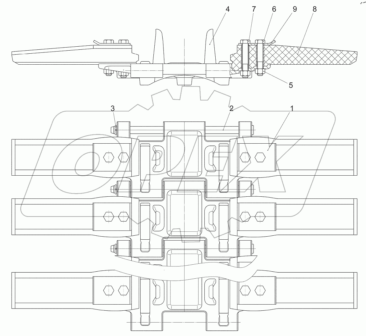  Гусеница ОШ с уширителями