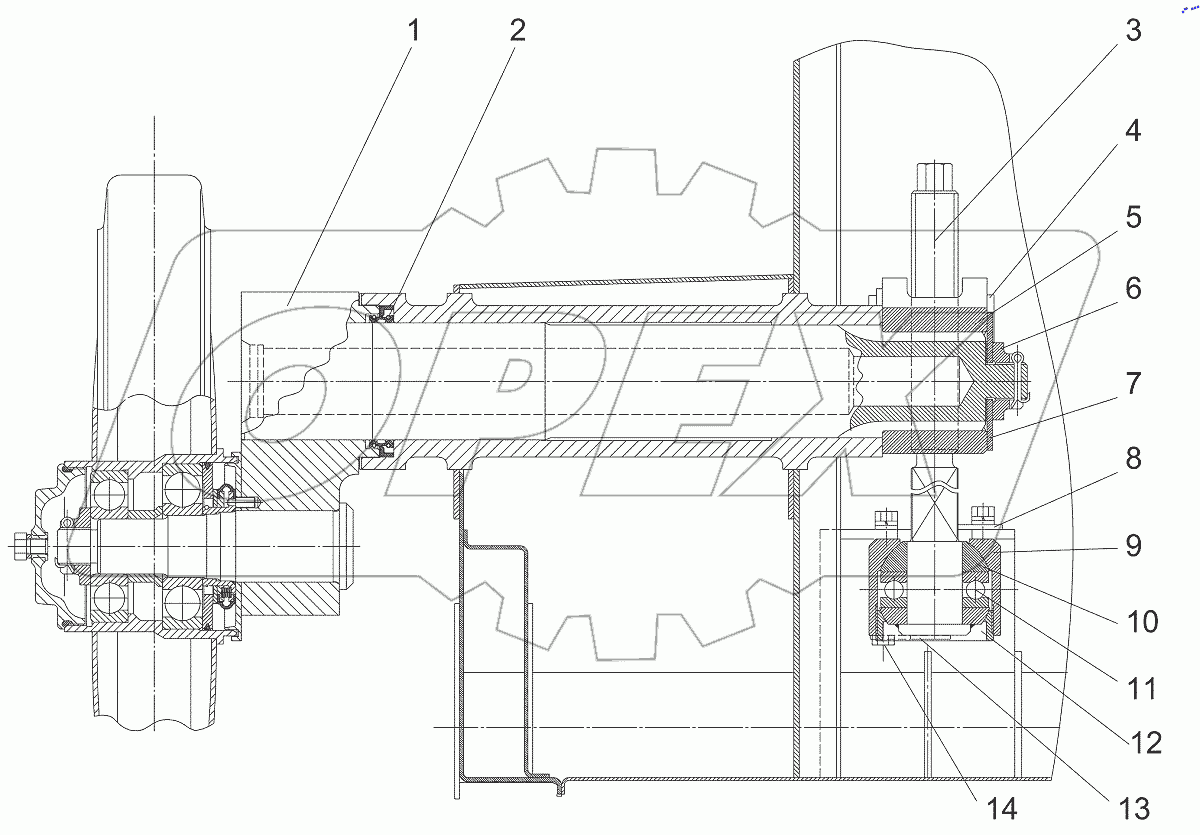  Механизм натяжения гусеницы