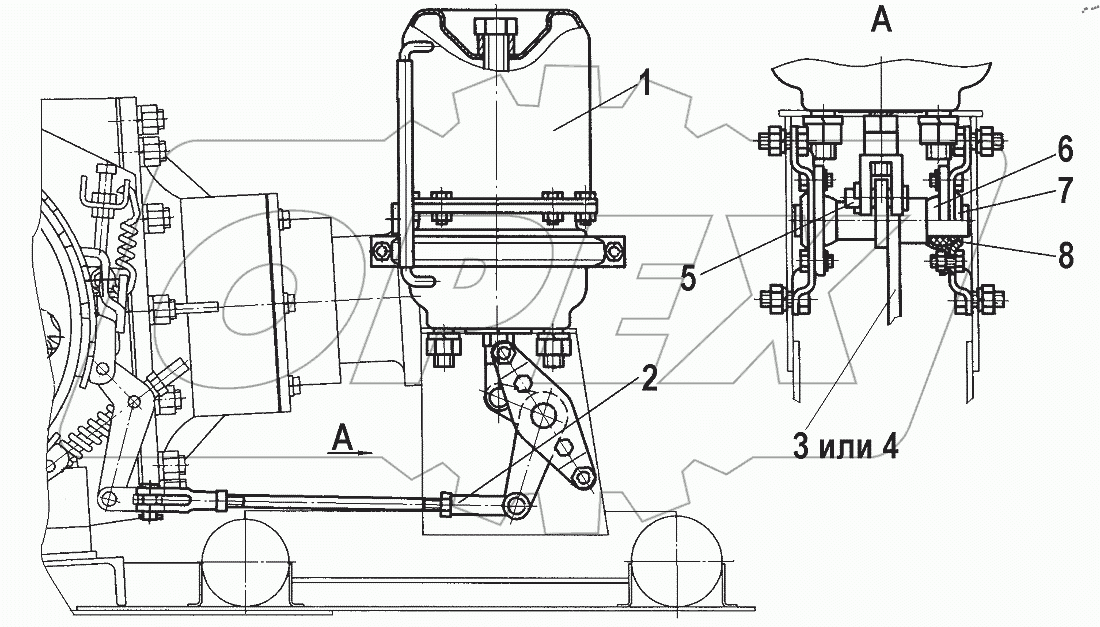  Привод управления тормозами