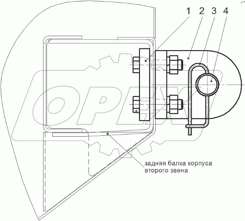  Прибор буксирный (вариант)
