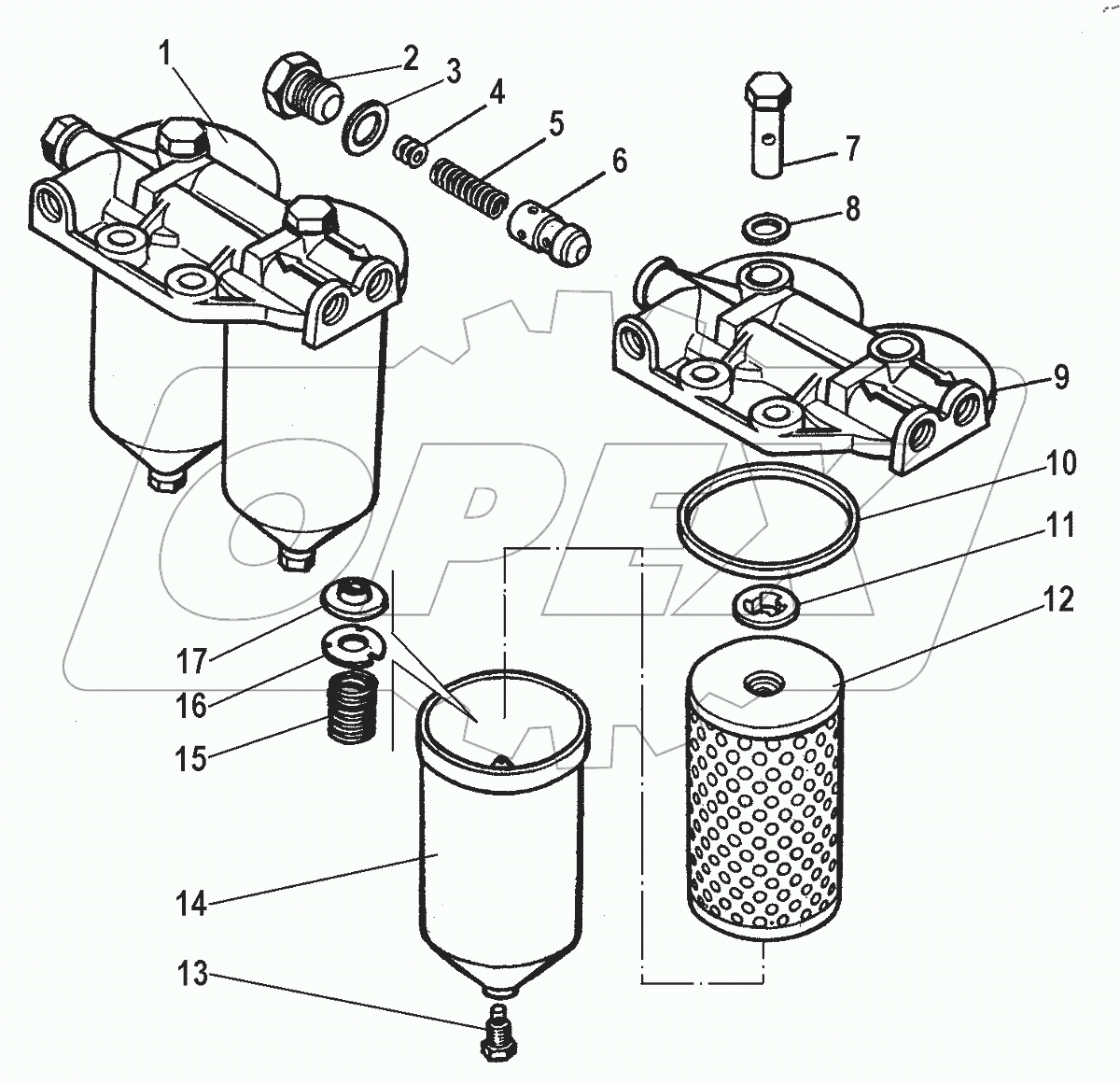  Фильтр тонкой очистки топлива