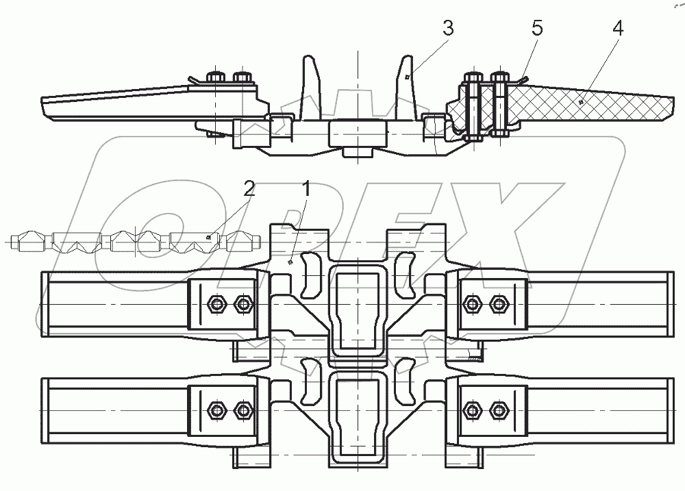  Гусеница движителя  РМШ (вариант)