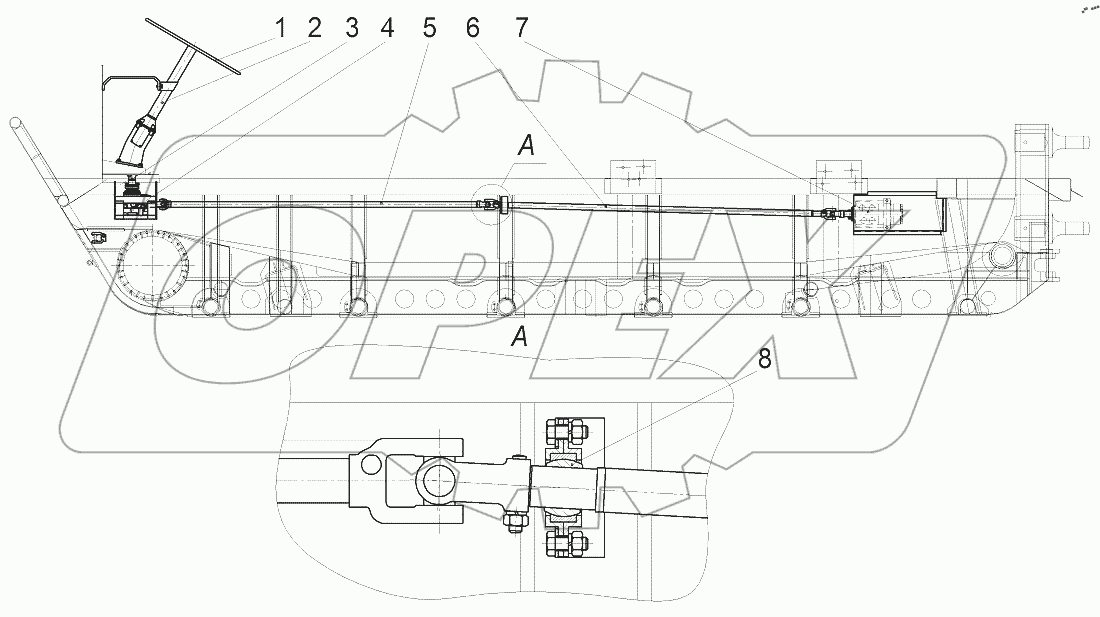  Управление рулевое (в сборе)