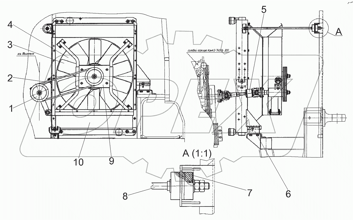  Вентилятор и его привод
