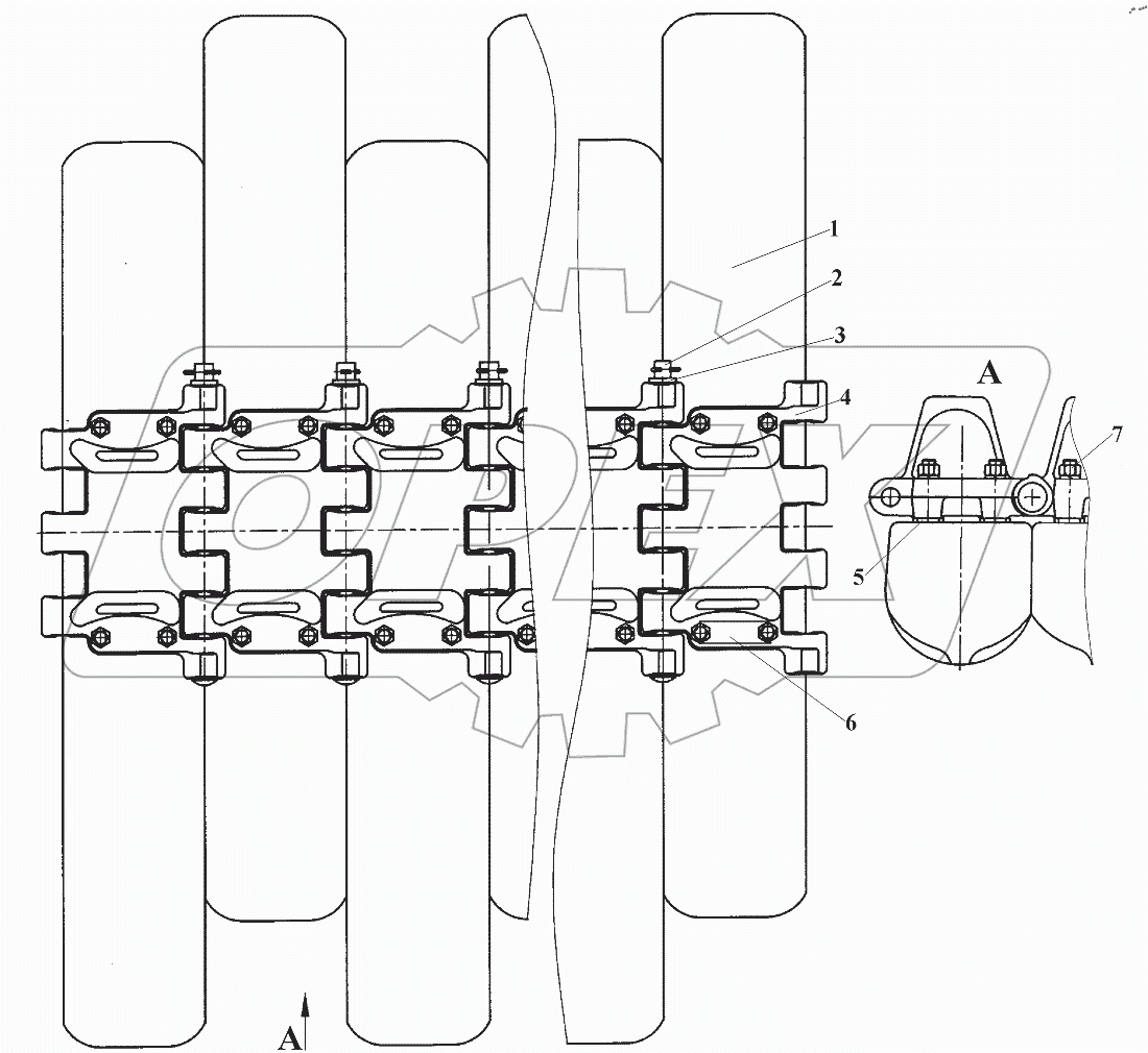  Гусеница движителя