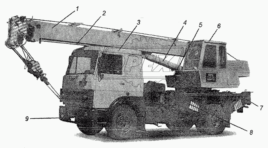 Общий вид крана КС-3577-3.00.000