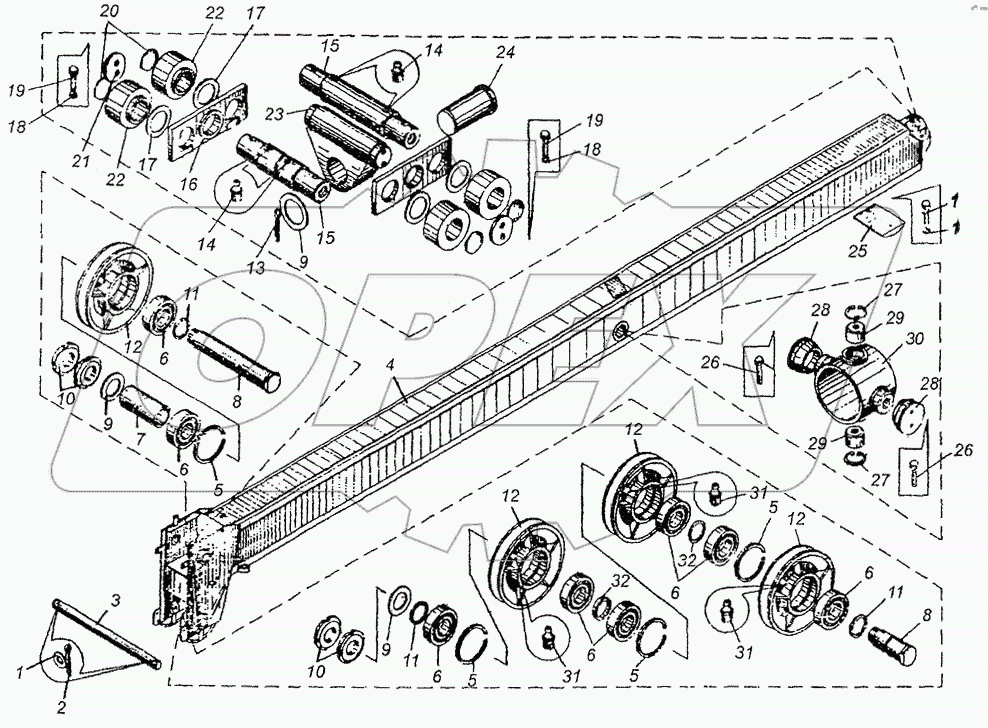 Стрела телескопическая КС-3577-3.63.100