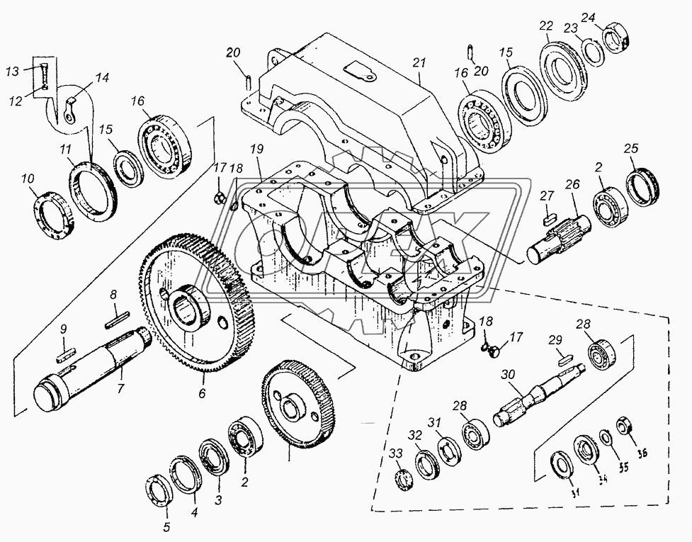 Редуктор Ц2У-250-31,5-11