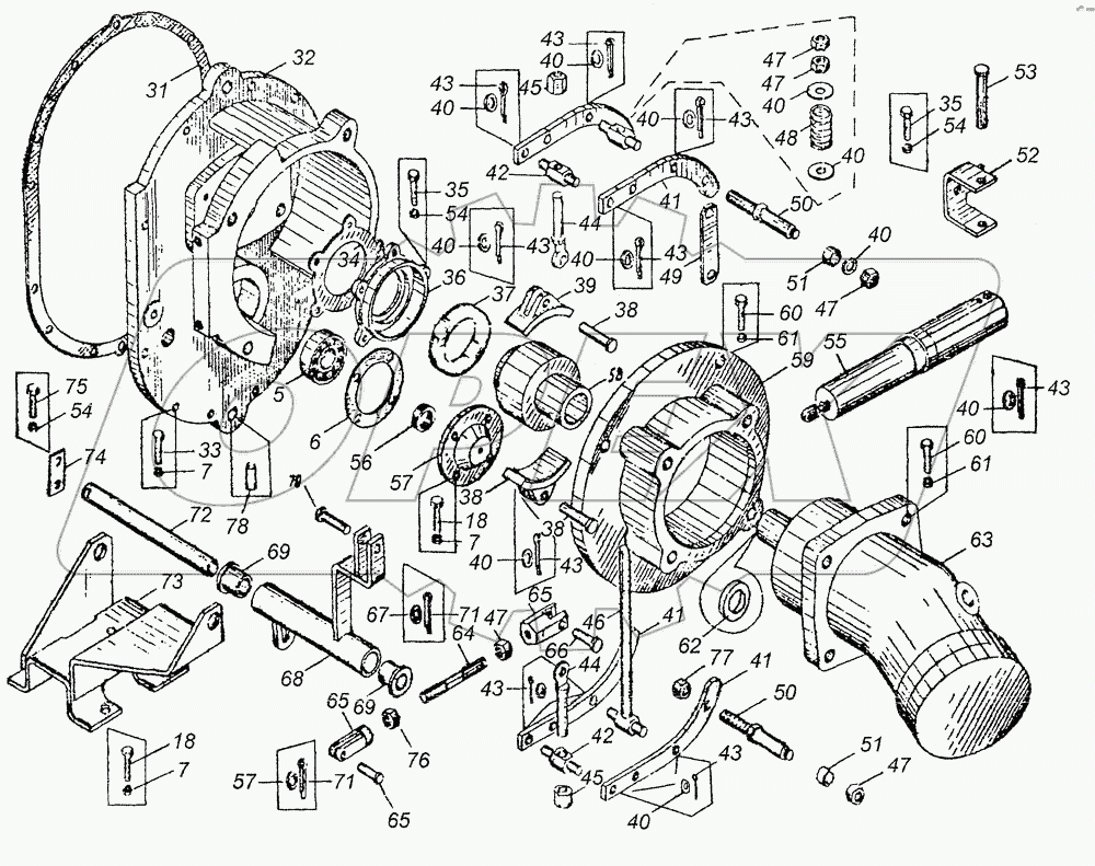 Механизм поворота КС-3577.28.000